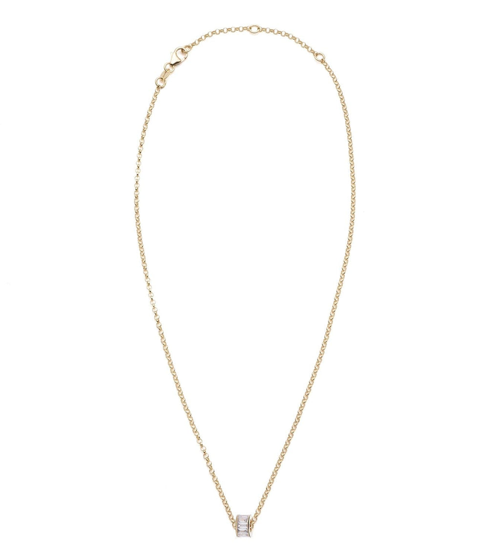 Baguette Diamonds : Heart Beat Fine Belcher Chain Necklace – FoundRae