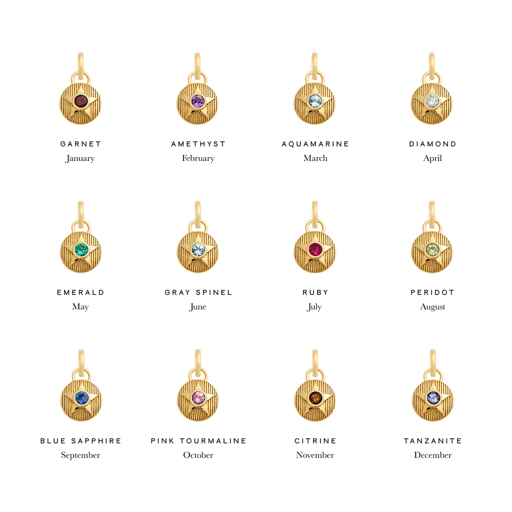 18K Yellow Gold Foundation | April Birthday Starstone Petite Medallion | Diamond, Yellow Gold – FoundRae view 5