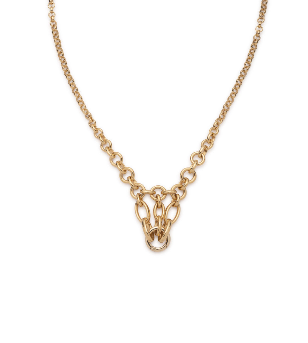 Lattice Chain : in Yellow Gold view 1