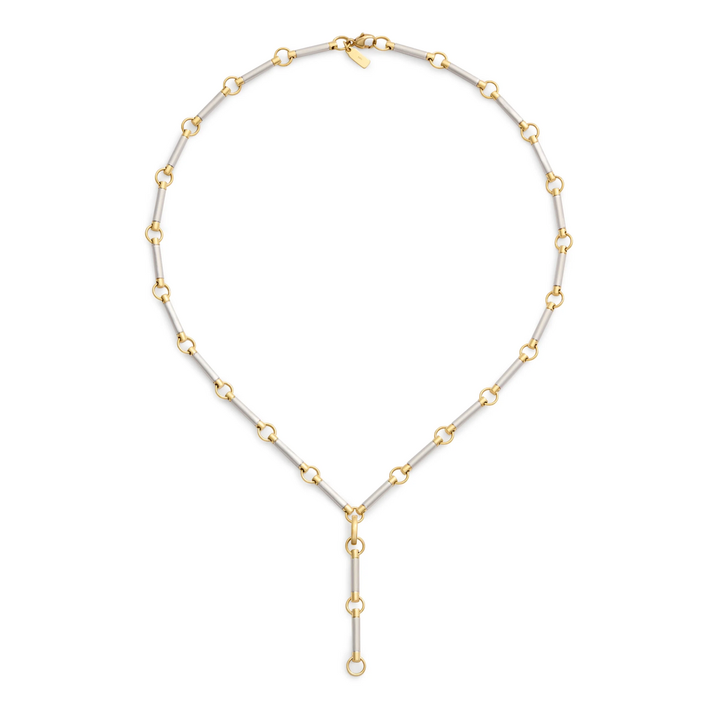 18K Mixed Gold Element | Element Extension Chain | White Gold, Yellow Gold – FoundRae view 3