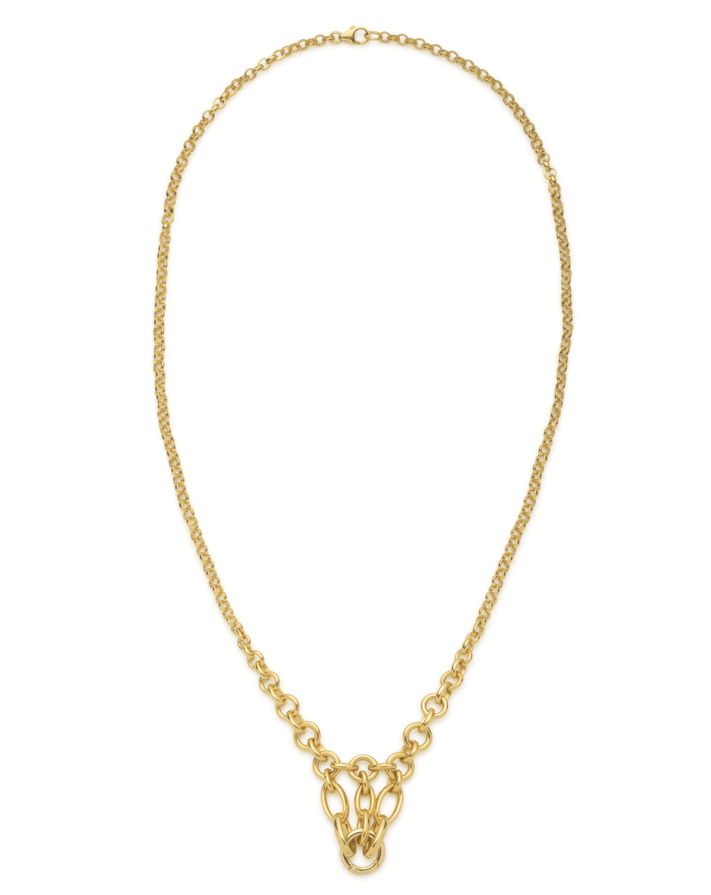 18K Yellow Gold Lattice Chain : in Yellow Gold in 32