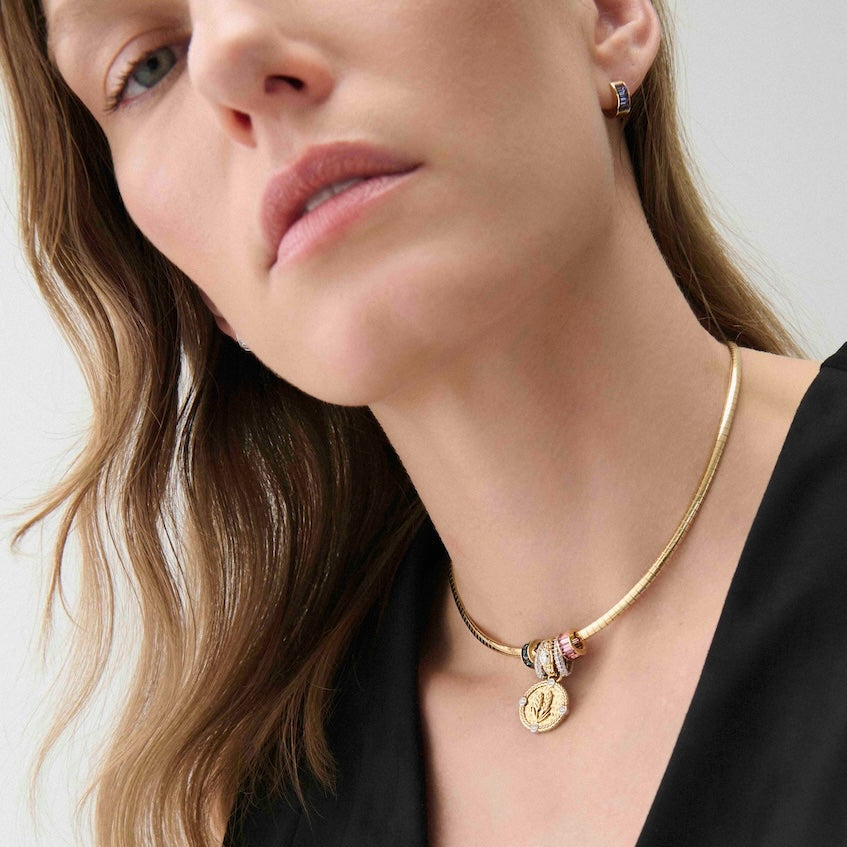 True Love | Baguette Huggie Earring | Tanzanite, 18K Yellow Gold view 2