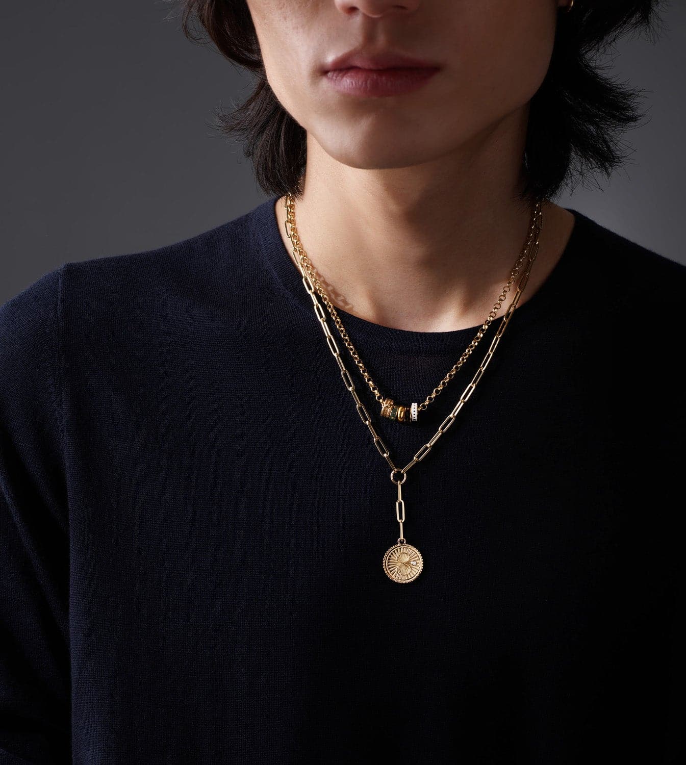 Karma : Classic Fob Clip Extension Chain Necklace