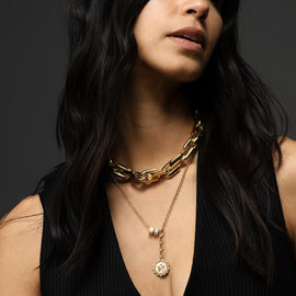 Reverie : Medium Mixed Belcher Extension Chain Necklace