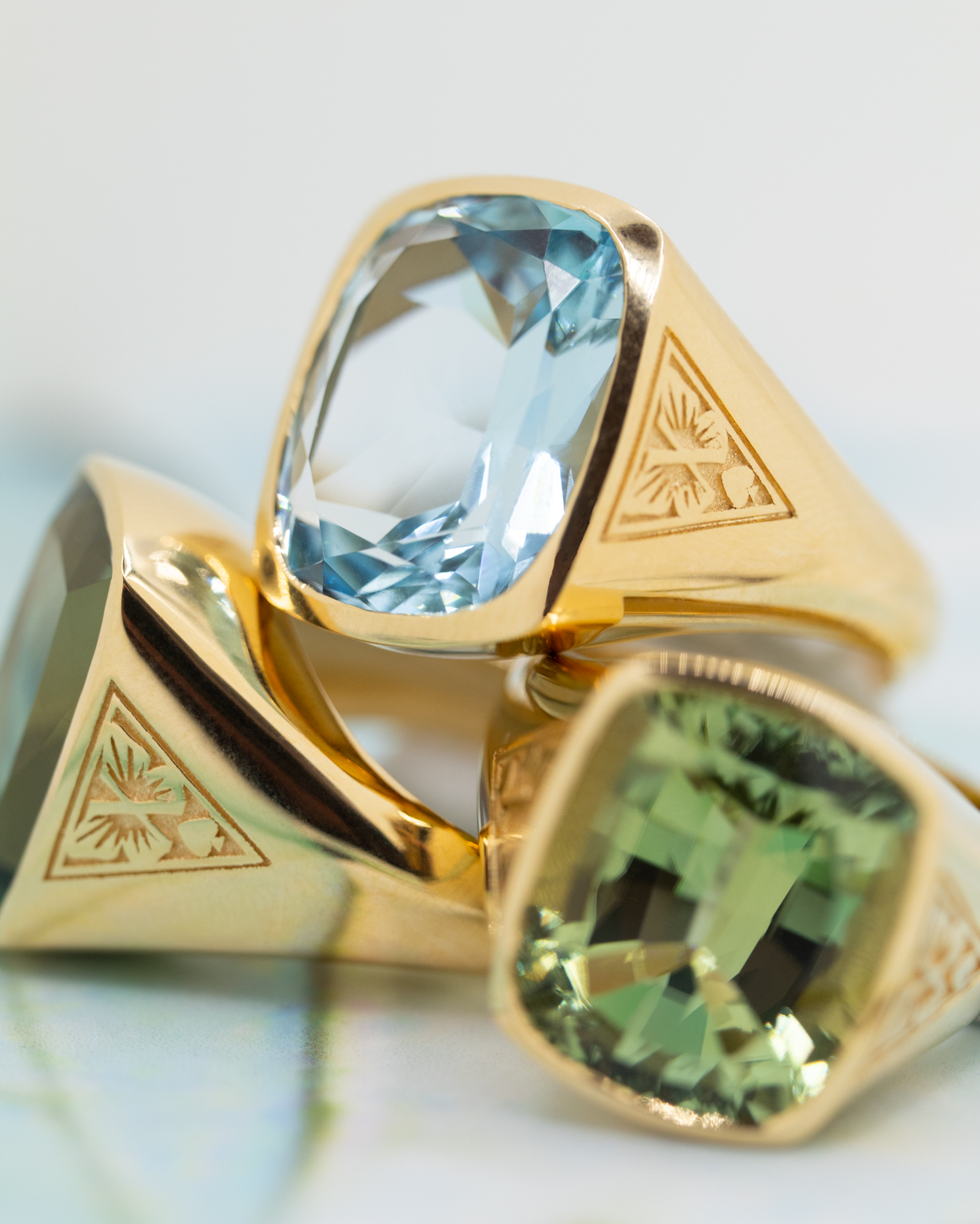 9.9ct Aquamarine - Reverie : One of A Kind Gemstone Ring