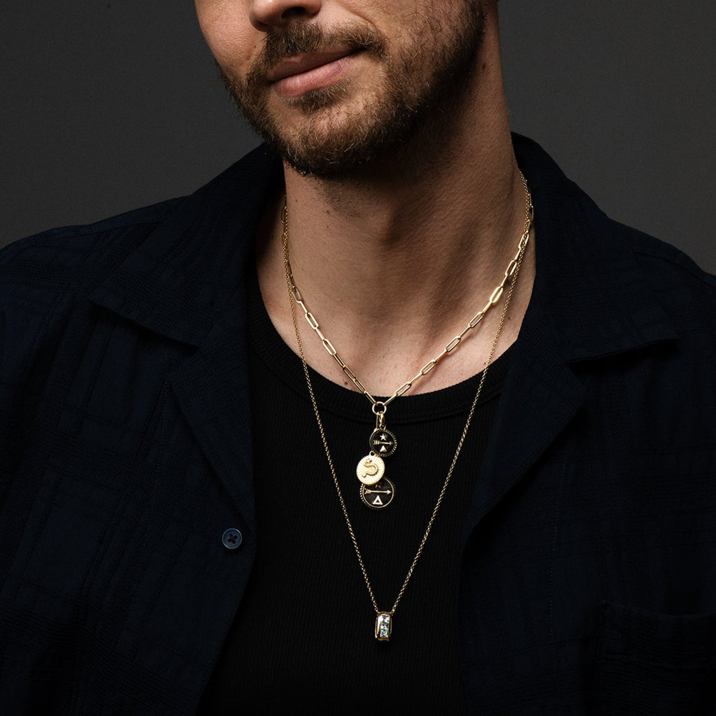 Dream Baby Medallion : in Gold with Diamonds and an Annex Link view 2