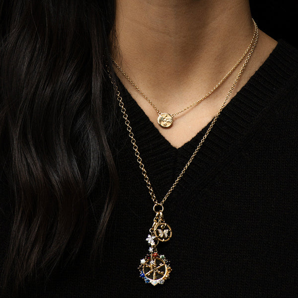 Resilience | Blossoms Thorn Small Pendant | Mixed Gold
