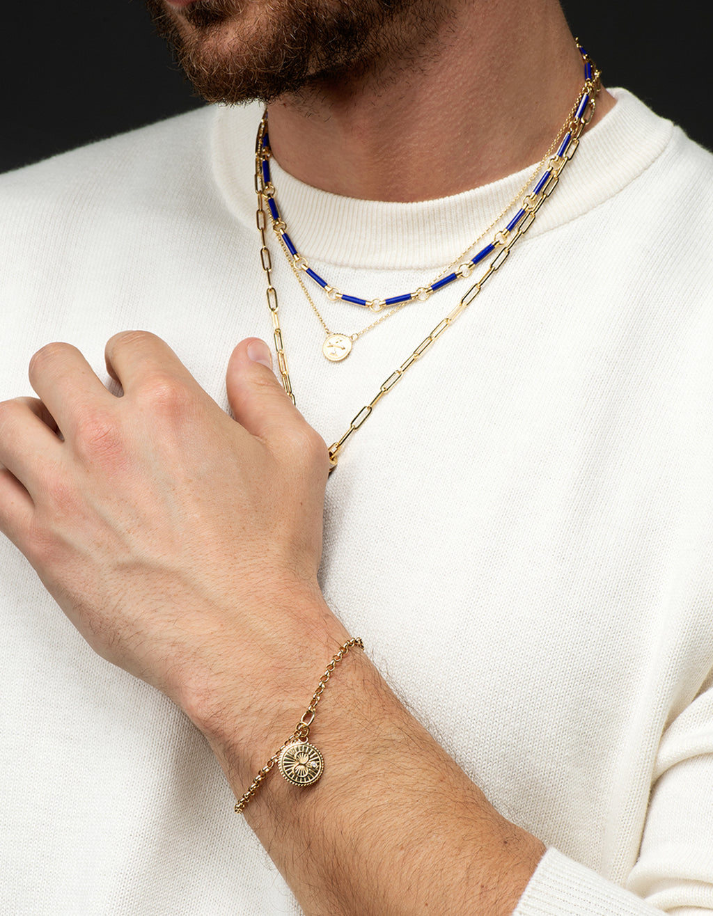 Lapis Lazuli Stone Chain Choker view 2