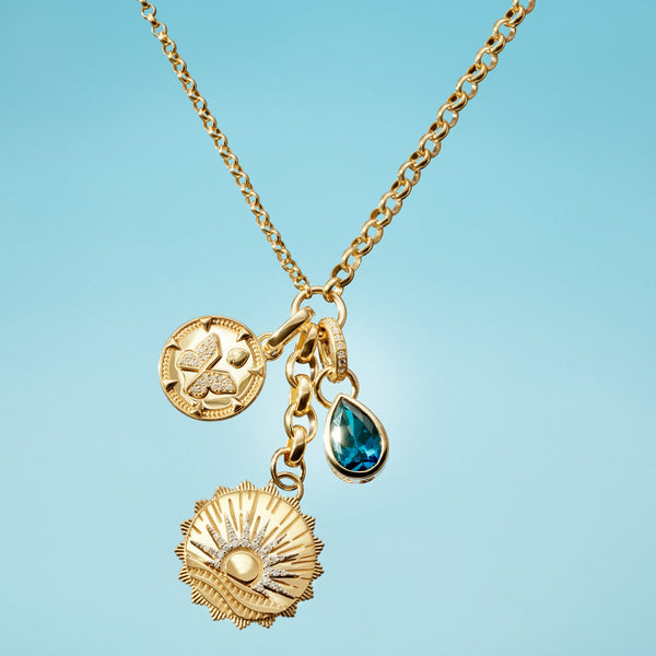 Internal Compass, Reverie & Forever Pair : Medium Mixed Belcher Extension Necklace