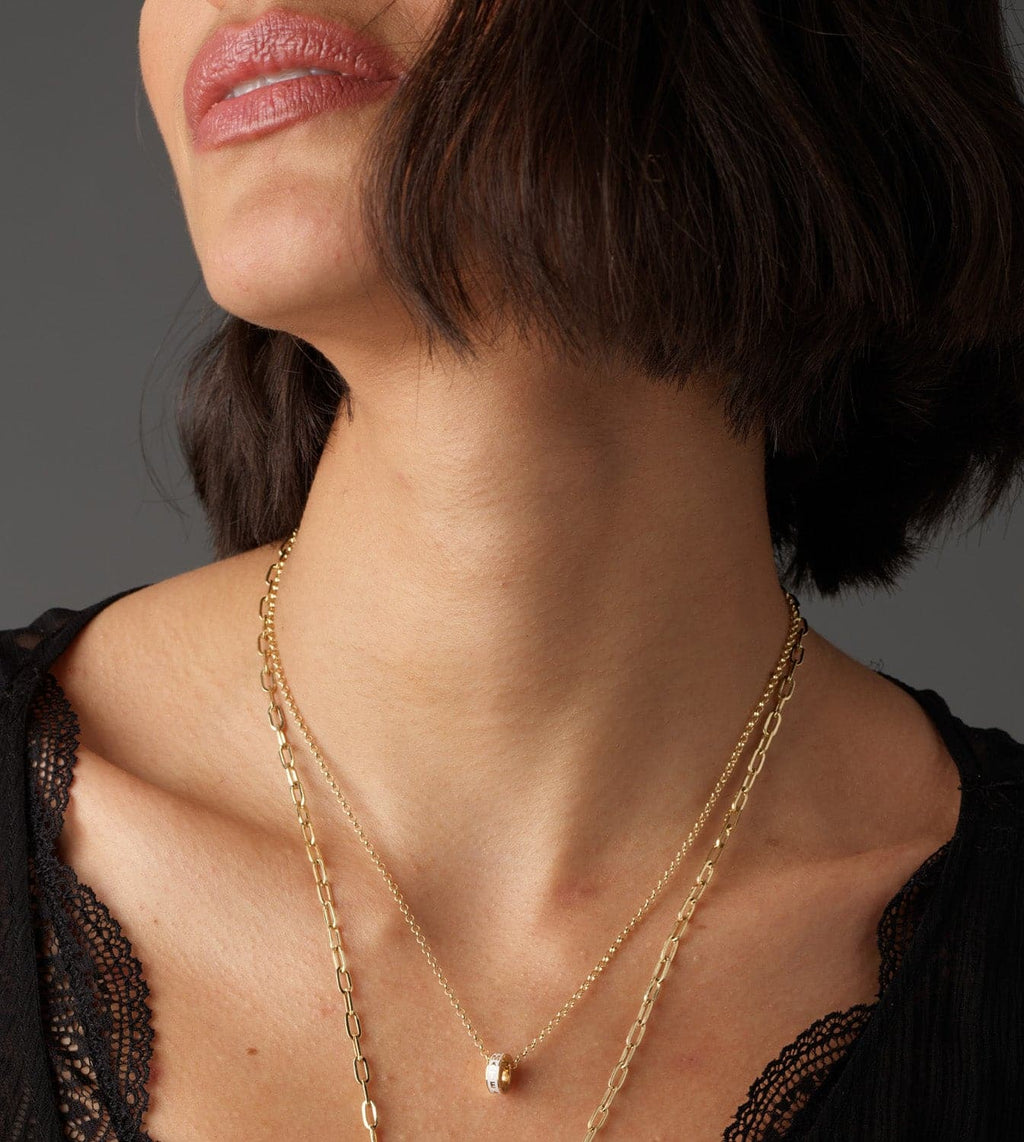 Amate - Love : Heart Beat Fine Belcher Chain Necklace view 2