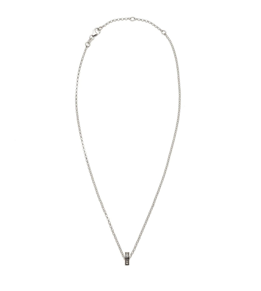 18K  White  Gold Dream : Heart Beat Fine Belcher Chain Necklace White Gold – FoundRae