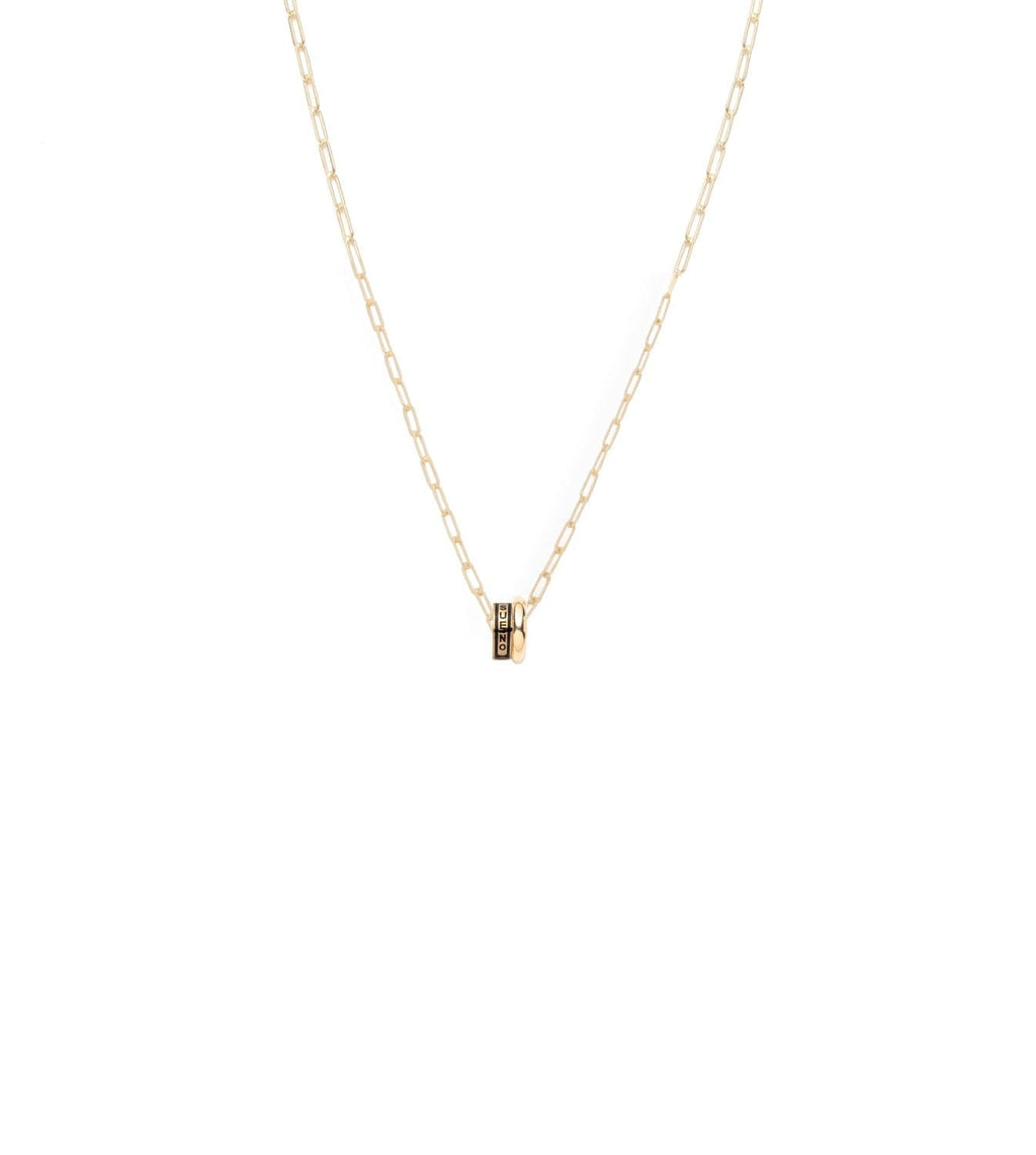 Tenet & Large Gold : Heart Beat Super Fine Clip Chain Necklace view 1