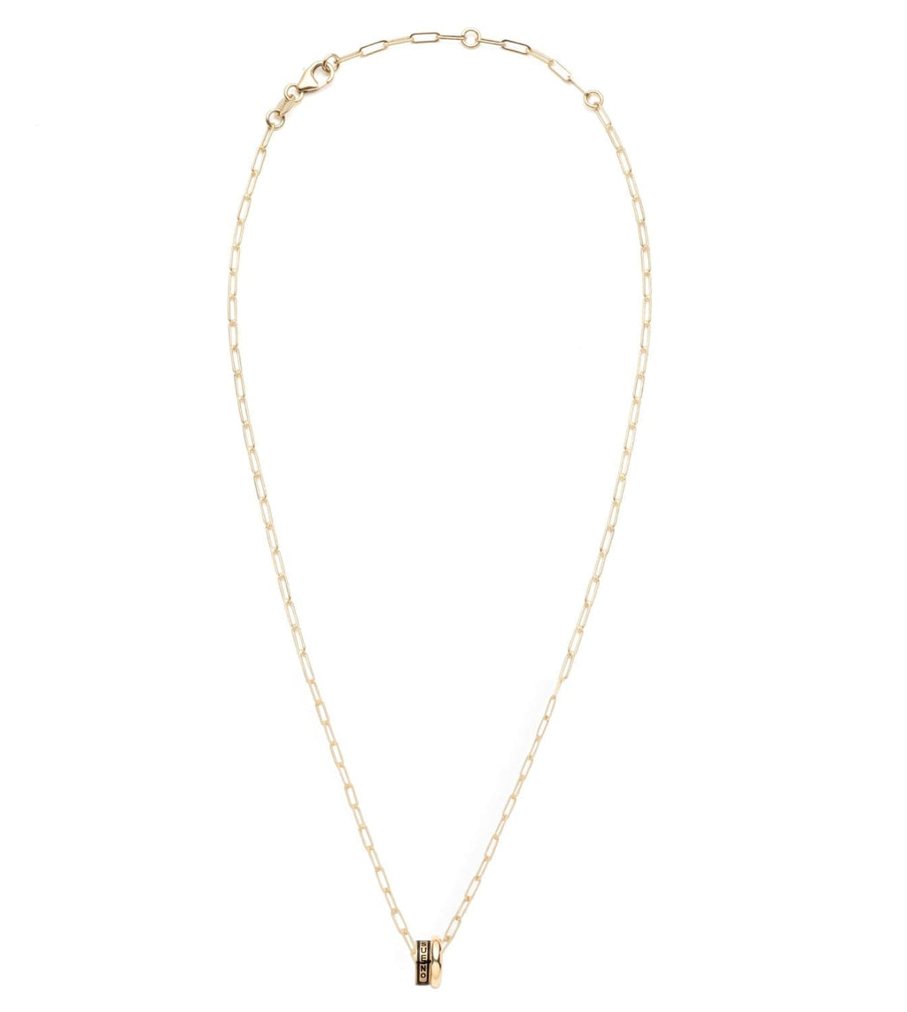 18K Yellow Gold Tenet & Large Gold : Heart Beat Super Fine Clip Chain Necklace – FoundRae