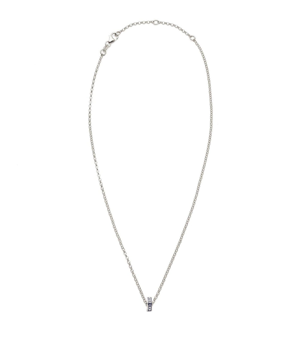 Karma : Heart Beat Fine Belcher Chain Necklace White Gold – FoundRae