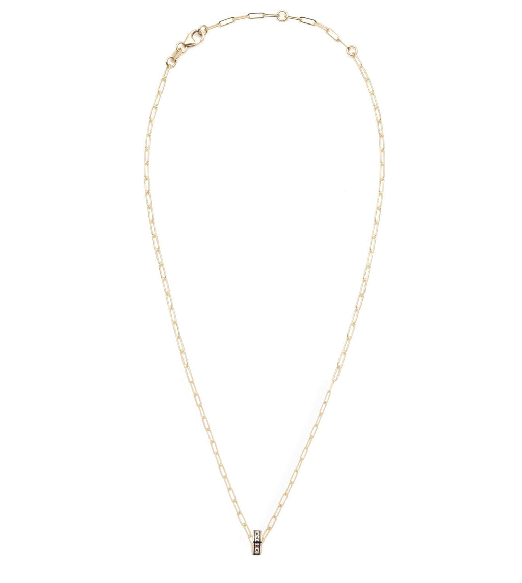 18K  Yellow  Gold Karma : Heart Beat Super Fine Clip Chain Necklace – FoundRae