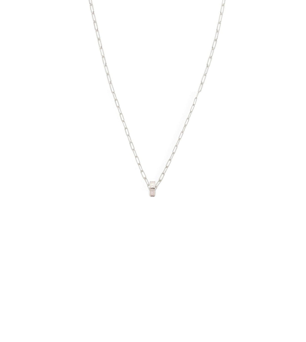 Vivacity : Heart Beat Super Fine Clip Chain Necklace White Gold – FoundRae