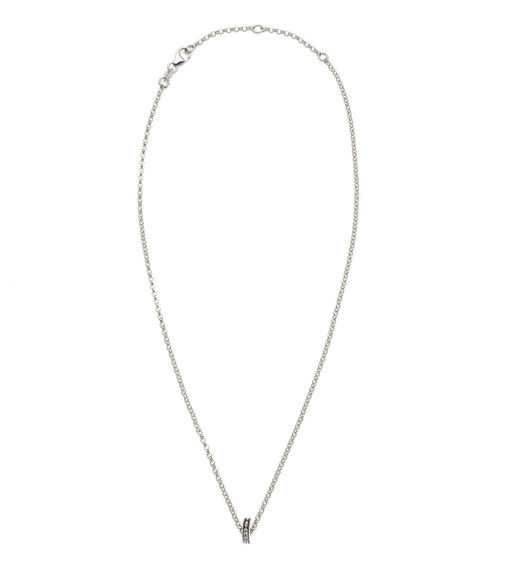 Protection : Heart Beat Fine Belcher Chain Necklace White Gold – FoundRae