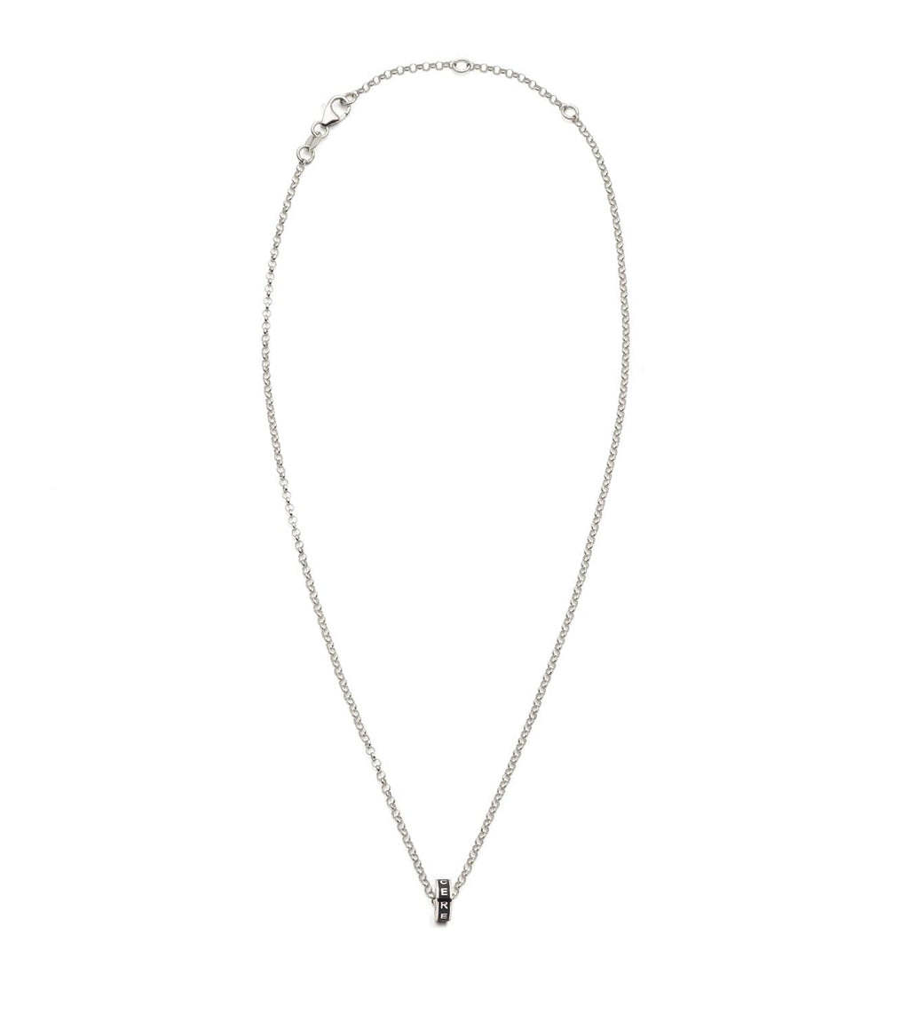 Resilience : Heart Beat Fine Belcher Chain Necklace White Gold – FoundRae