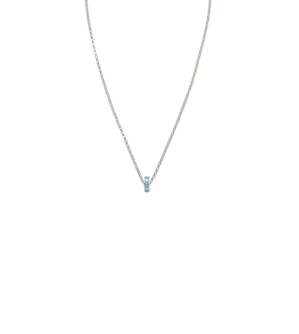 Reverie : Heart Beat Fine Belcher Chain Necklace White Gold view 1