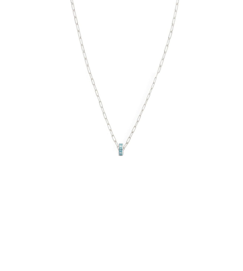 Reverie : Heart Beat Super Fine Clip Chain Necklace White Gold view 1