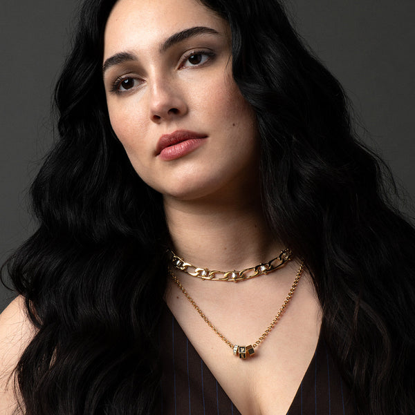 Small Custom Heart Beat : in Yellow Gold