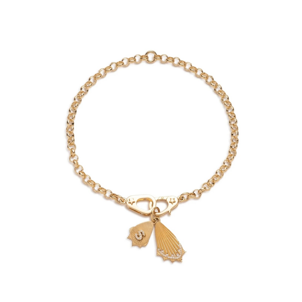 Initial Butterfly Wings - Reverie : Sister Hook Small Belcher Bracelet view 1