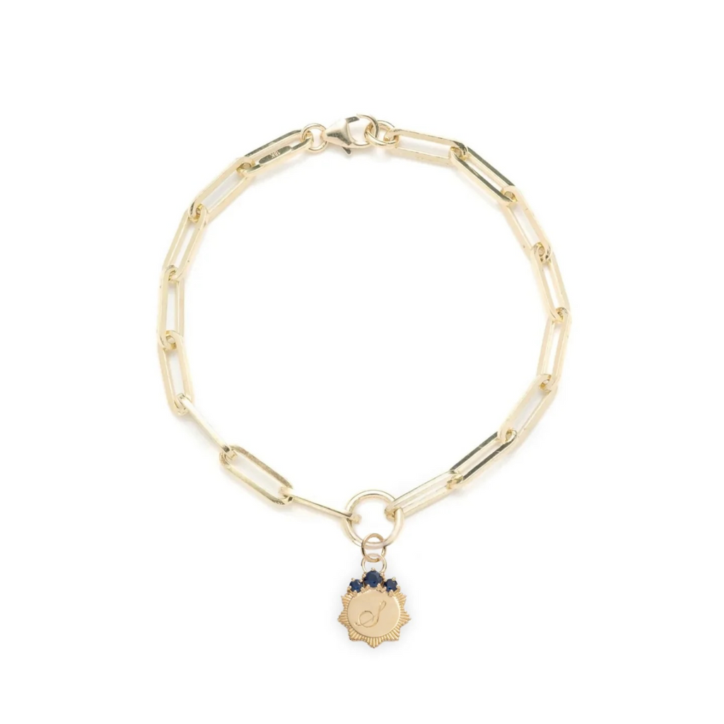 Engravable Birthstone - Foundational Keys : Classic Fob Clip Chain Bracelet view 1