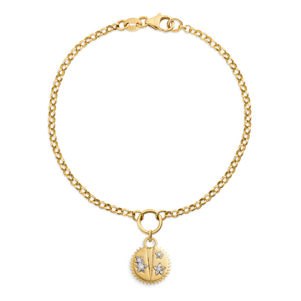 Resilience | Blossoms Small Belcher Bracelet | Diamonds, Mixed Gold