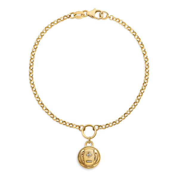 Vivacity | Ever Growing Love Small Belcher Bracelet | Yellow Gold