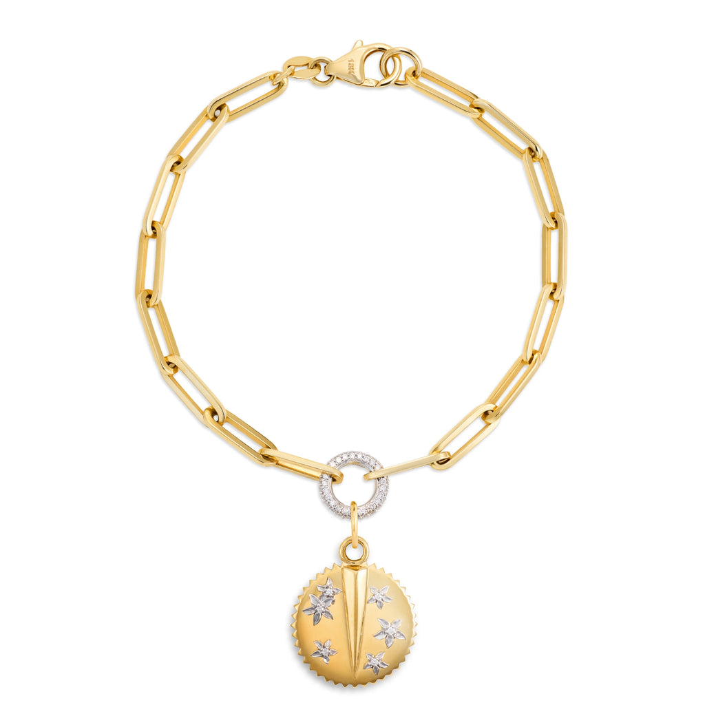 Resilience | Blossoms Medium Clip Bracelet | Diamonds, Mixed Gold view 1