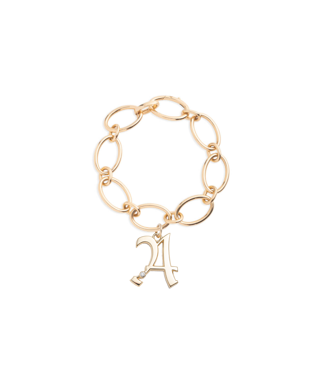 18K Yellow Gold Strength Clip Extension Chain Bracelet with Diamond –  FoundRae