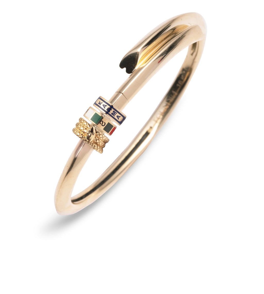 Double Tenet and Snake : Strong Heart Bangle view 1