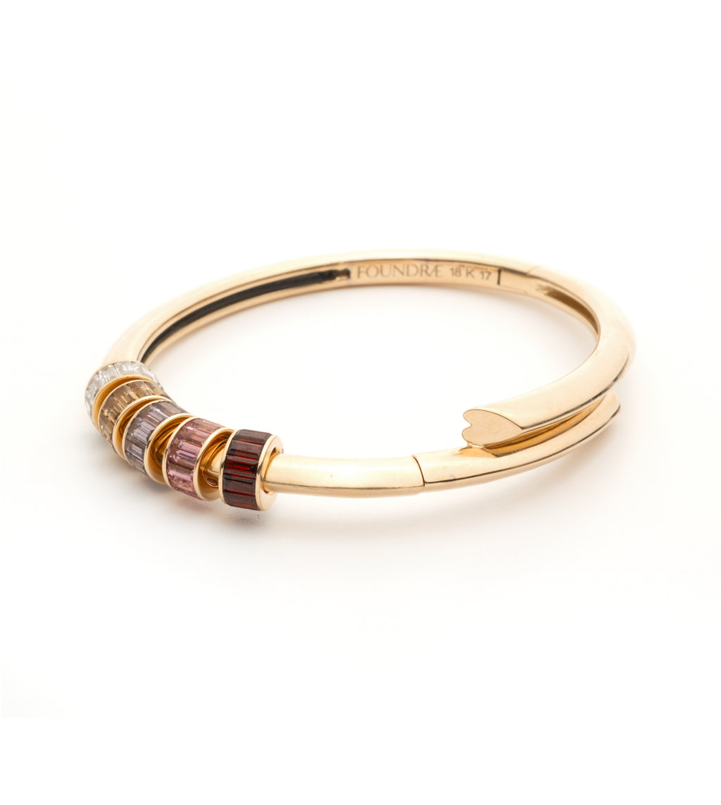 Love : Multi Heart Beat Strong Heart Bangle view 1