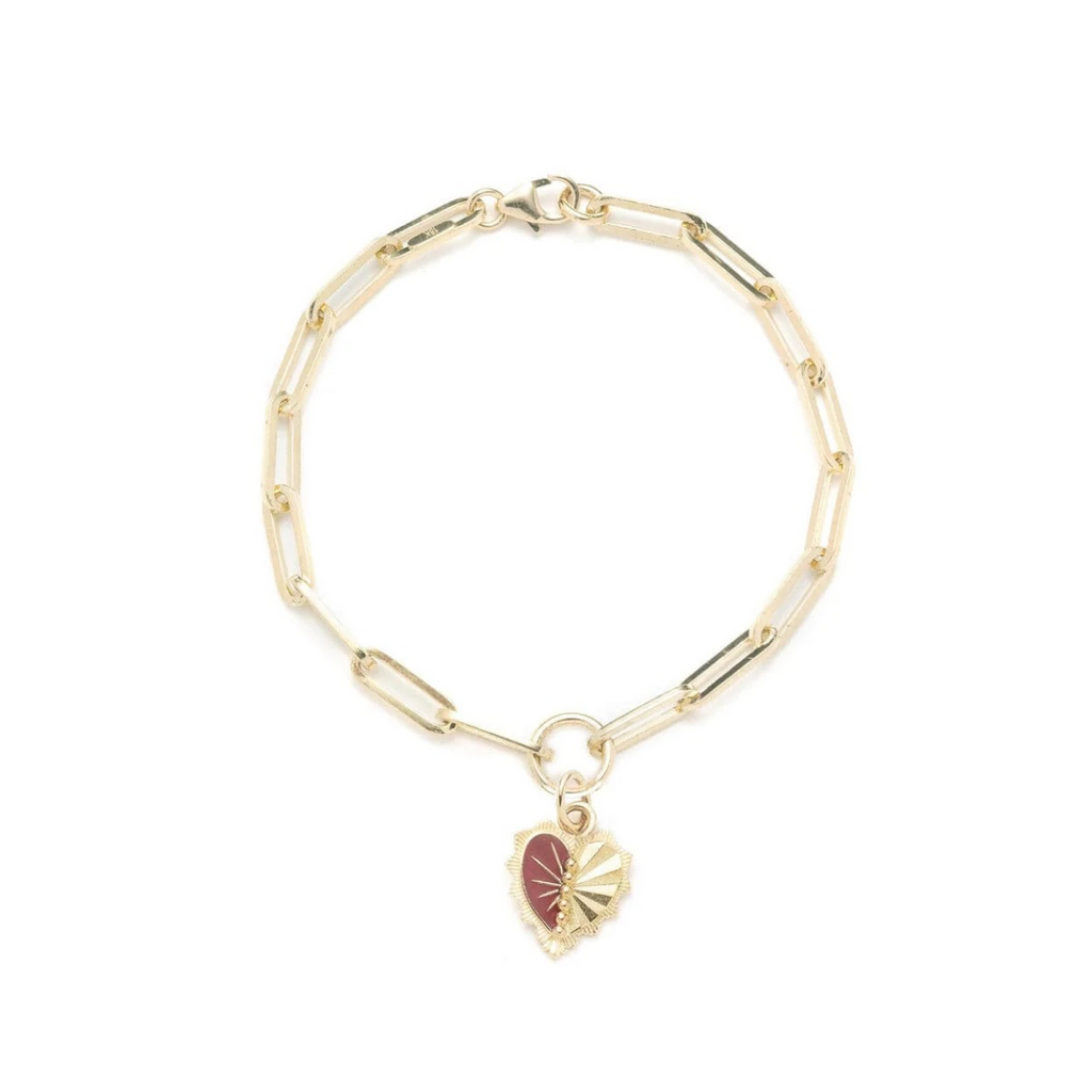 Reflection Heart - Love : Classic FOB Clip Chain Bracelet view 1
