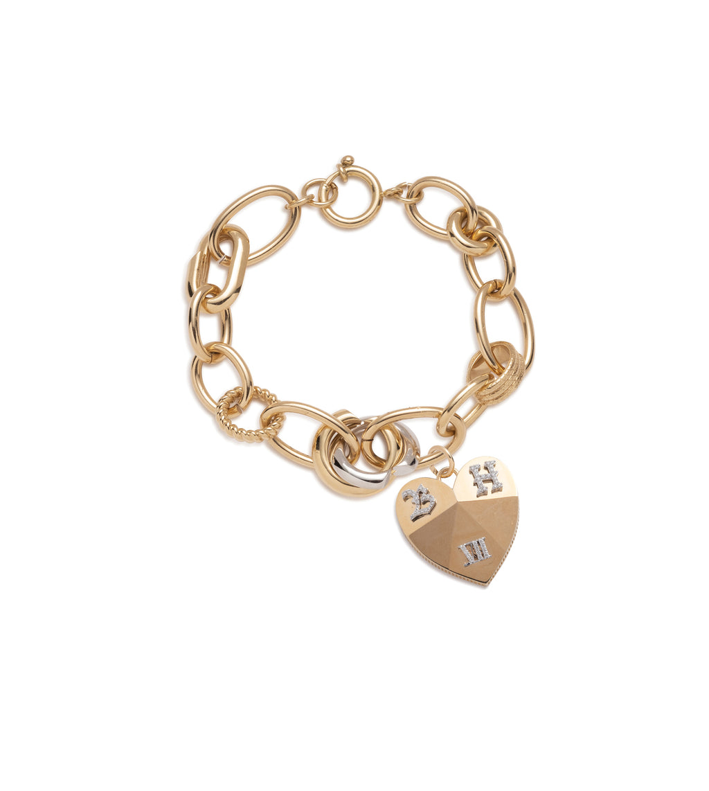 18K Yellow Gold Ever Growing - Love : Custom Facets of Love Menagerie Bracelet – FoundRae