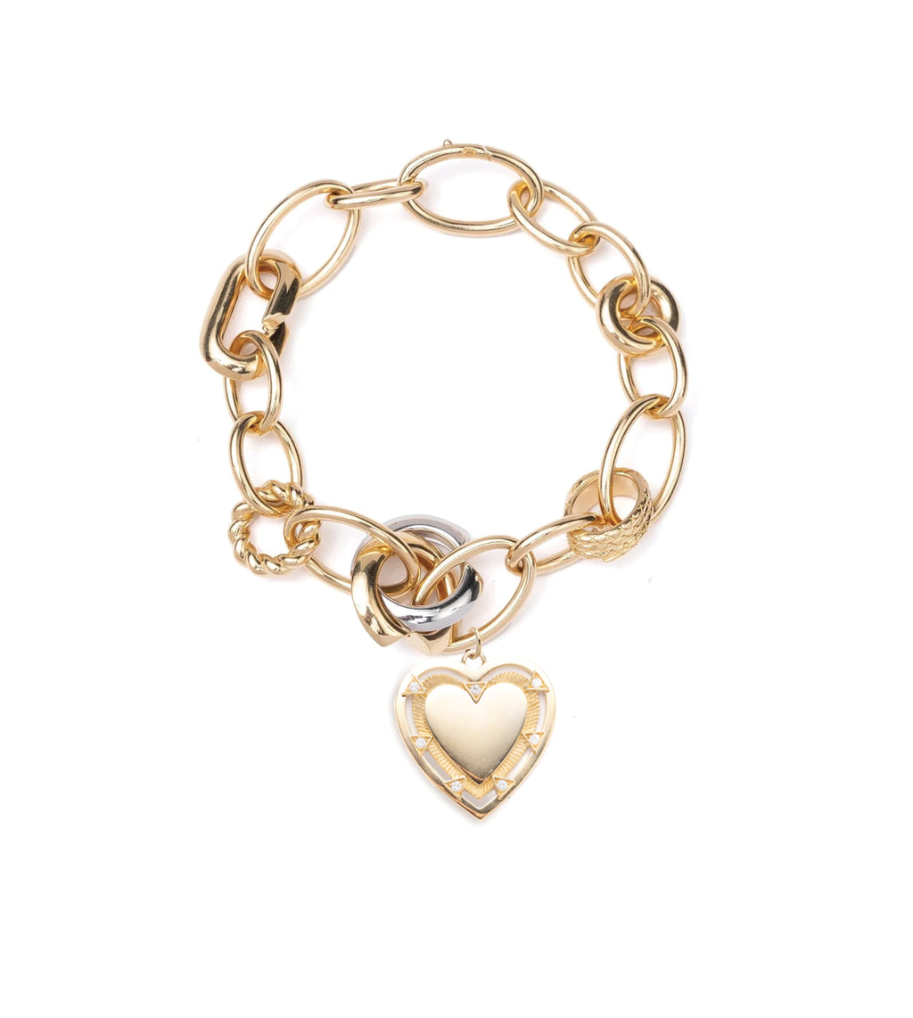 Heart Token - Love : Menagerie Chain Bracelet view 1