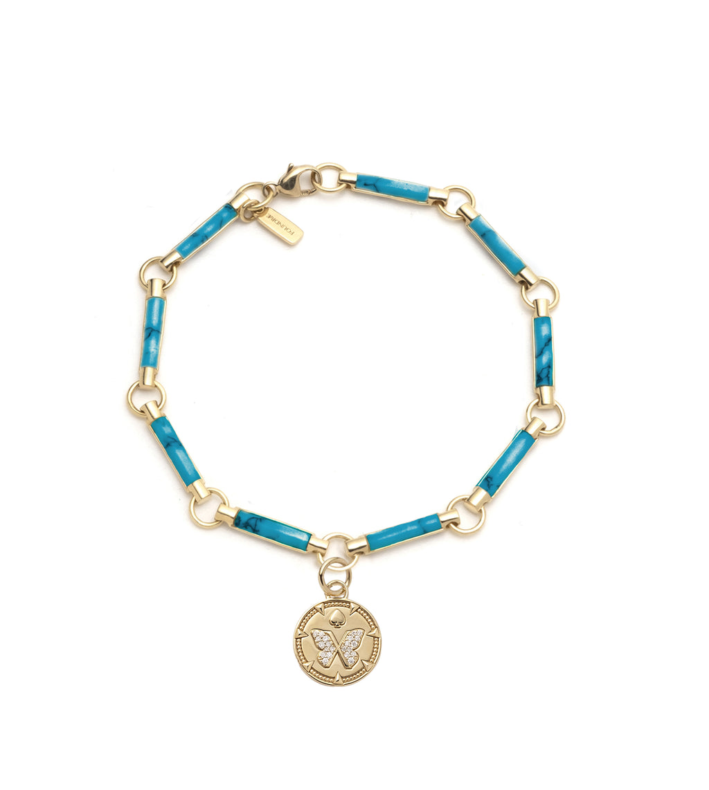 Reverie : Element Chain Bracelet Turquoise view 1