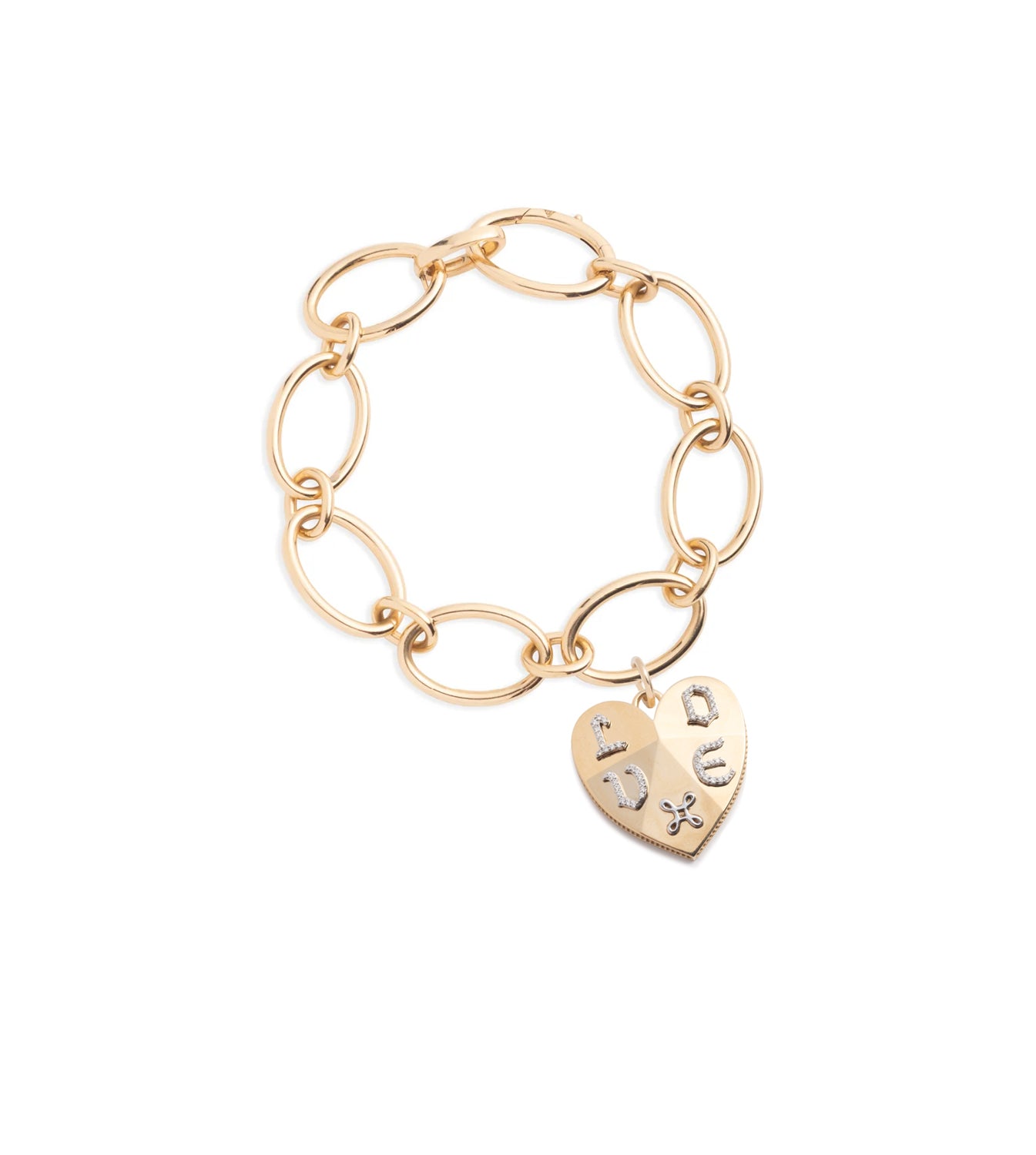 Ever Growing - Love : Facets of Love Oval Chain Bracelet