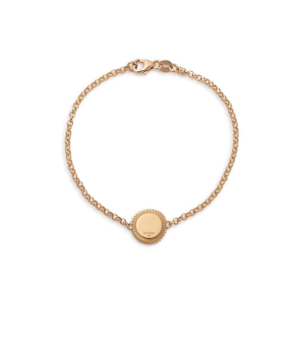 18K Yellow Gold Engravable : Stationary Bracelet – FoundRae