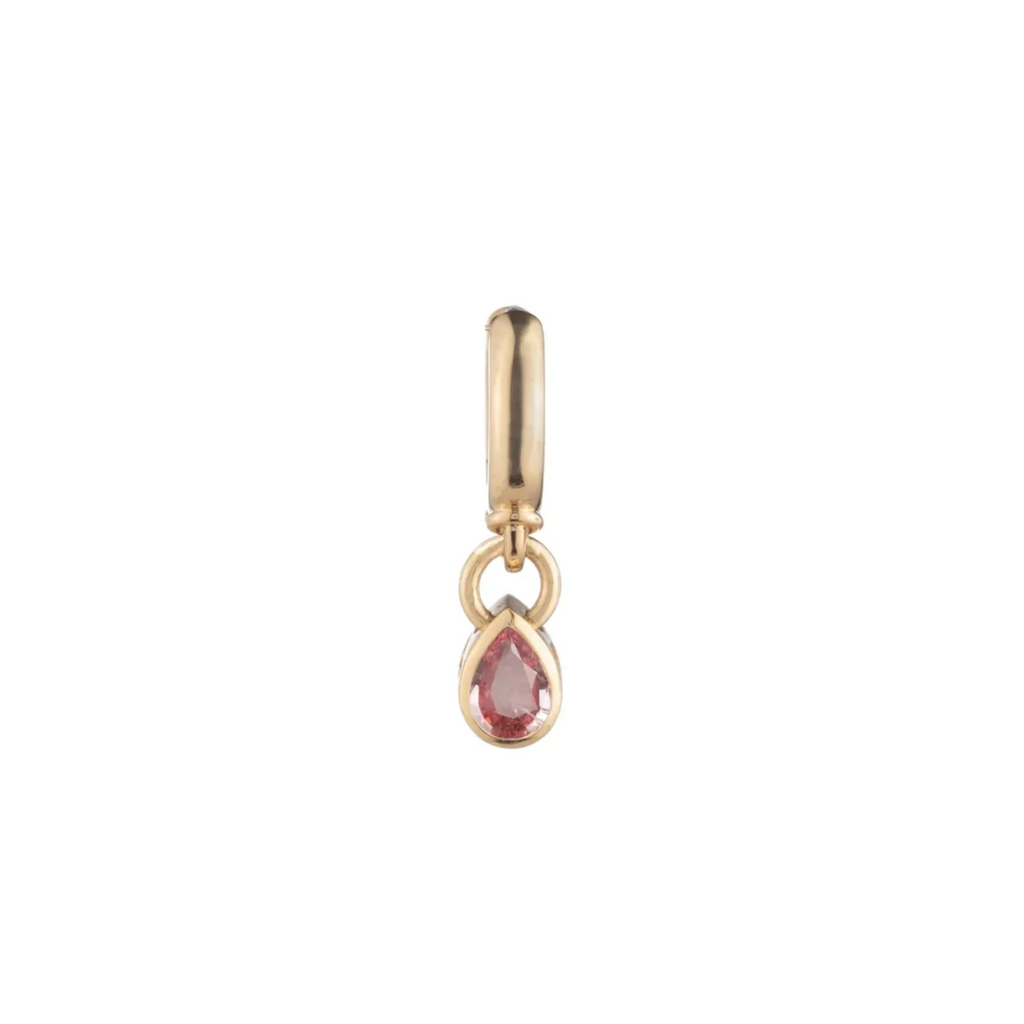 Forever & Always a Pair - Love : Pink Tourmaline Hoop Earring view 1