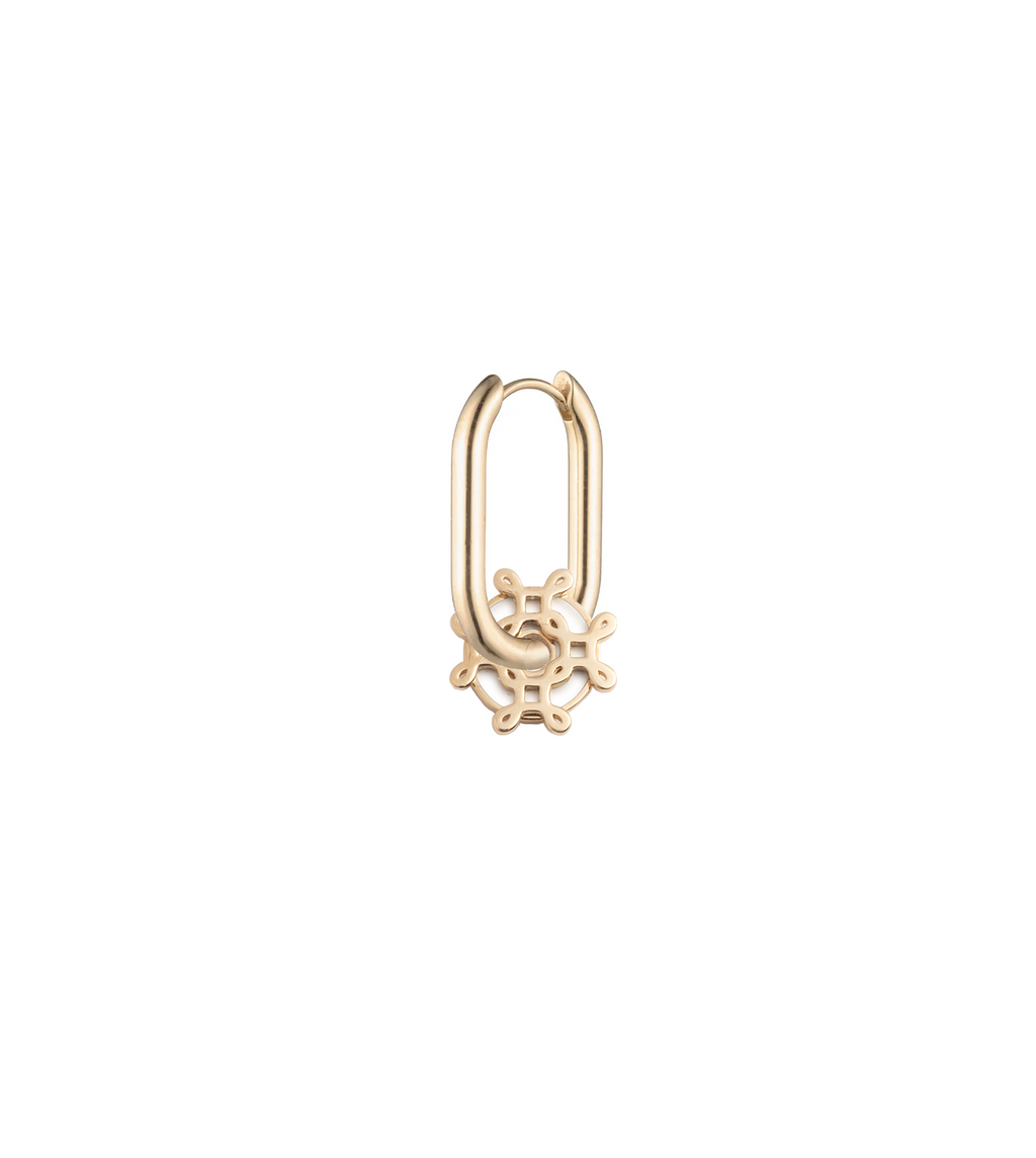 Never Ending Knot - Vivacity : Small Chubby Fob Earring view 1