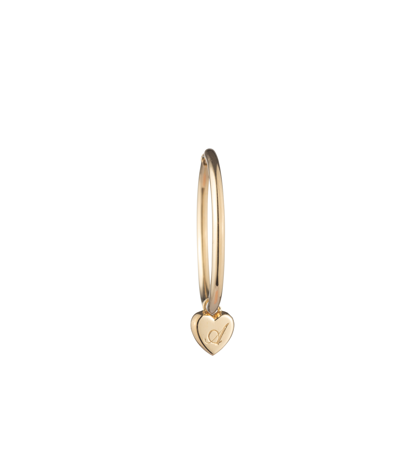 Petite Heart Ingot - True Love : Oversized Hoop Earring