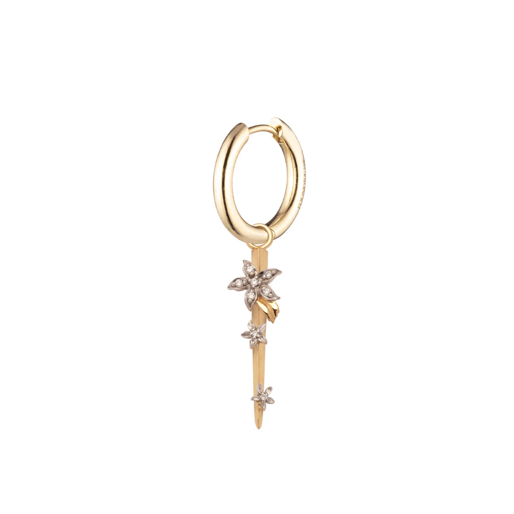 Blossoms- Resilience : Small Thorn Small Chubby Ear Hoop view 1