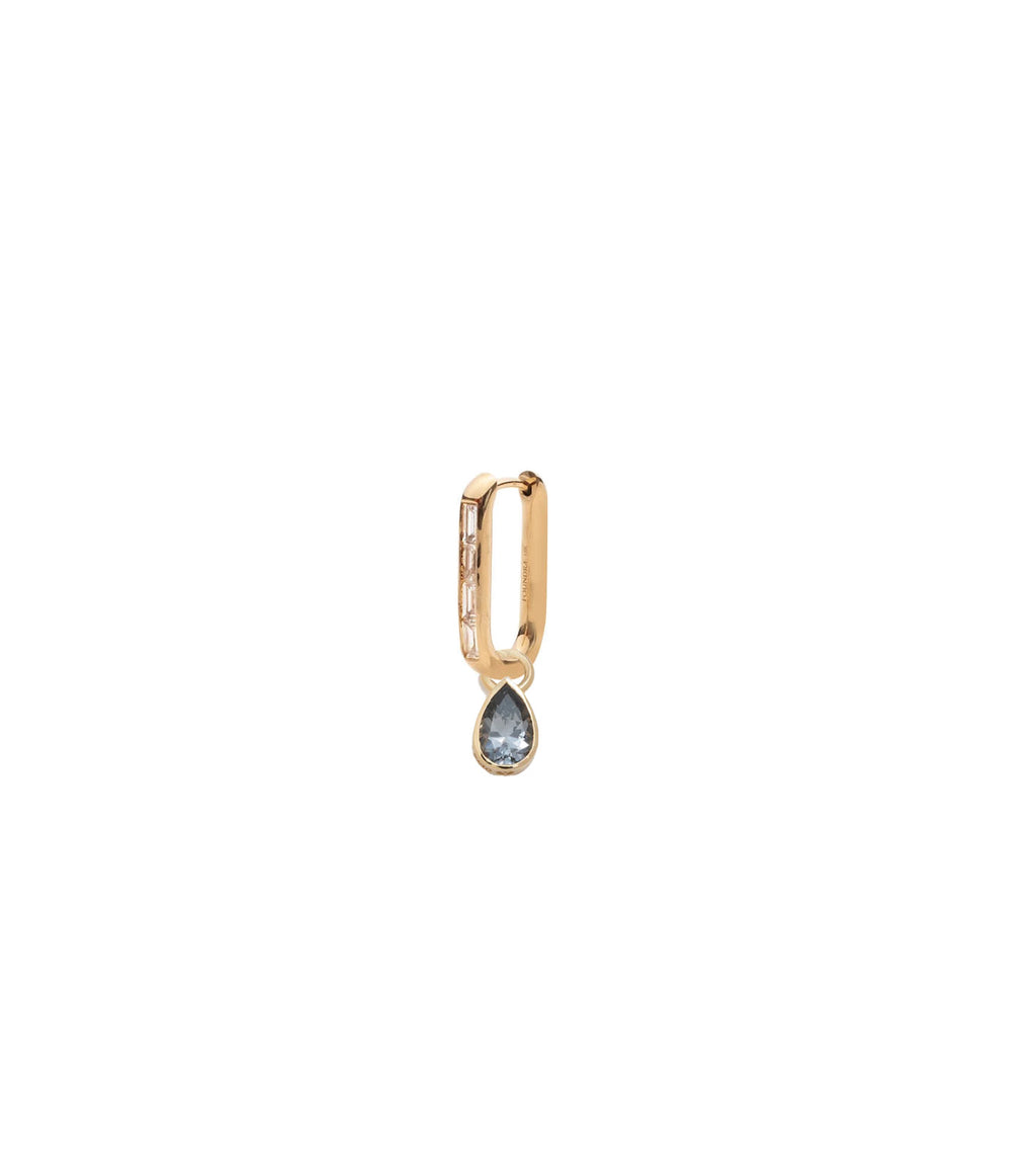 Forver & Always a Pair : Diamond Baguette Fob Earring Story view 1