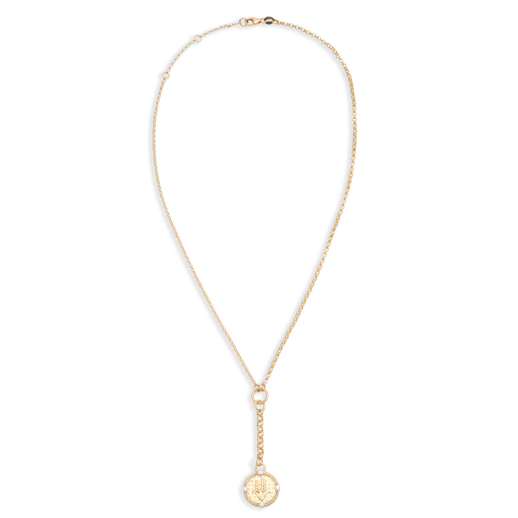 18K Yellow Gold Infinite Gratitude Braided Wheat Small Mixed Belcher Extension Necklace : in Yellow Gold with Diamonds – FoundRae view 2