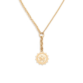 Reverie | Butterfly Medium Mixed Belcher Extension Necklace | Diamonds, Yellow Gold