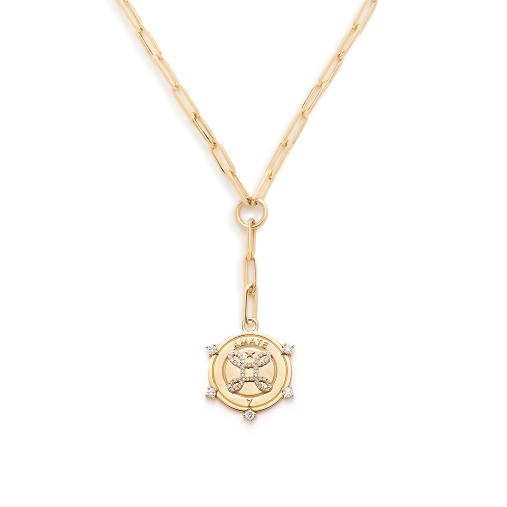 Amate - True Love : Classic Fob Clip Extension Chain Necklace view 1