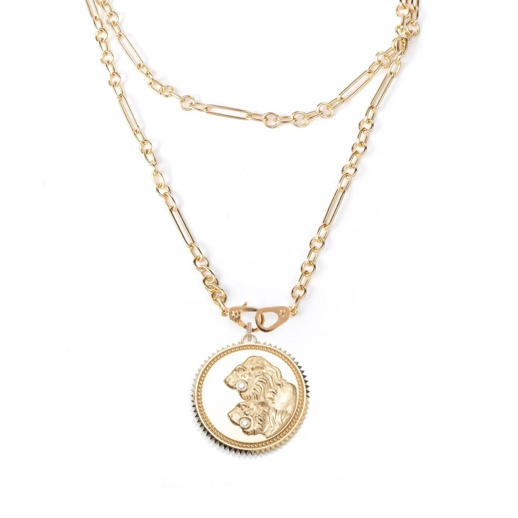 Solar + Lunar - Strength : Small Mixed Clip Chain Necklace view 1