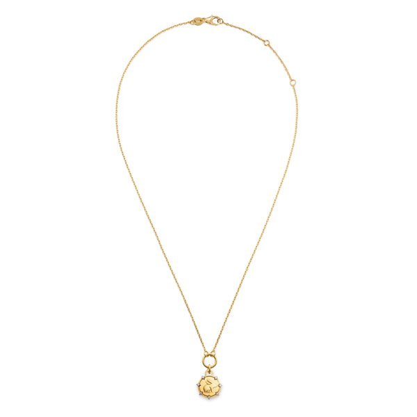 True Love | Bunny Thread Necklace | Diamonds, 18K Yellow Gold