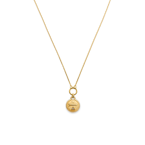 Dream | Thread Necklace | Diamond, Yellow Gold